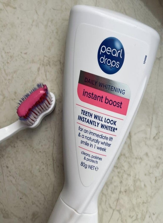 بيرل دروبز معجون أسنان بيرل دروبس لتبييض فوري ٥٠ مل | أسنان أكثر بياضًا على الفور | تأثير تبييض وردي بصري | مركب برو-شاين | إزالة البقع والجير | آمن على المينا | معجون أسنان بالفلورايد للاستخدام اليومي - Image 5