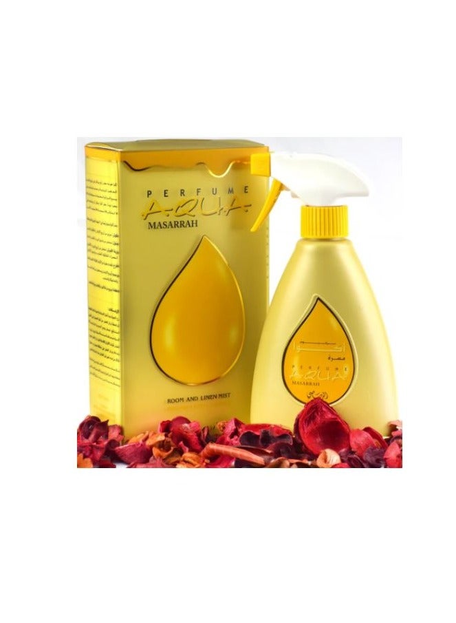 Rasasi Room & Linen Mist Freshener - Aqua Masarrah - 375ml - Image 1