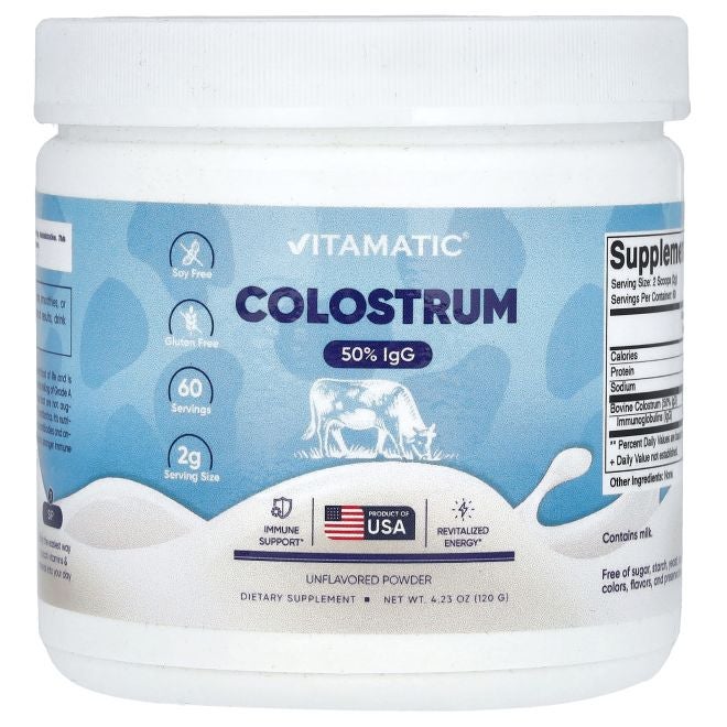 Vitamatic Colostrum Unflavored 4.23 oz (120 g) - Image 1