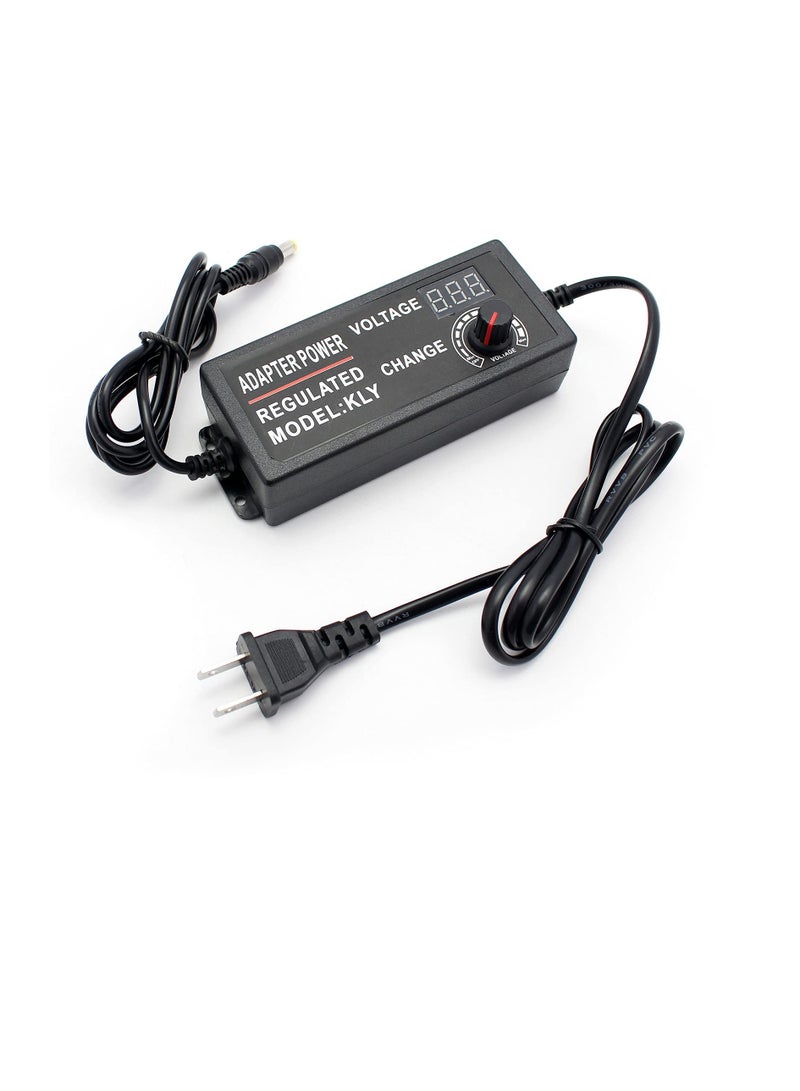 Regulated Voltage Adapter Power Supply, 24V 3A, Adjustable Output