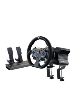 Moza MOZA R5 Racing Bundle – 5.5Nm Direct Drive, Aluminum & Leather, Adjustable Pedals, Black  - Image 1