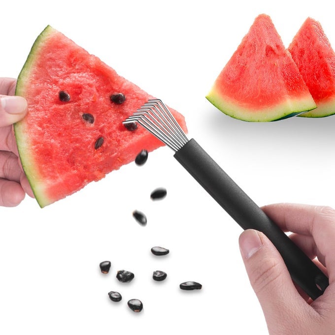 WATERMELON SEED REMOVER TOOL STAINLESS STEEL WATERMELON CUTTER AND FRUIT SLICER