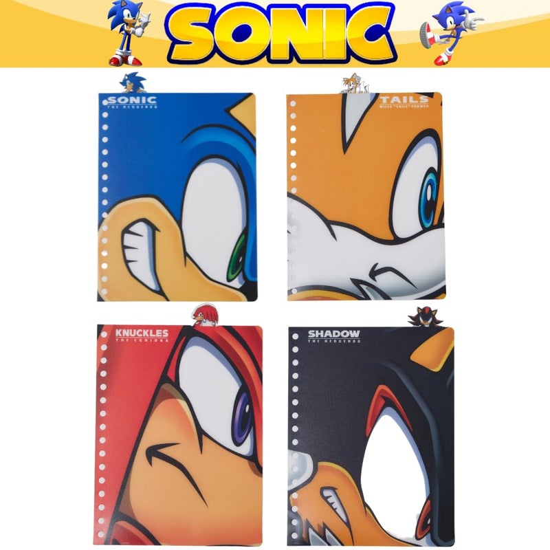 Innovative Designs Sonic the Hedgehog Tab Journal Notebook, Spiral Bound, 96 Lined Pages, 8 x 7 inches, Blue - Image 4