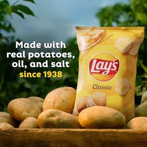 Lay's Potato Chips, 4 Flavor Variety Pack, 1 oz Single Serve Bags, (40 Pack) - Image 5