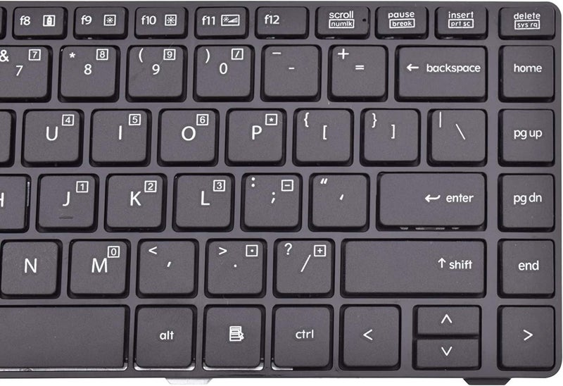 Wefly Laptop Keyboard Compatible for HP ProBook 6460b 6465b 6470b 6475b 8460p 8460w 8470p 8470w Serier Laptop 635769-001 641835-001 V119026BS13e Keyboard - Image 3