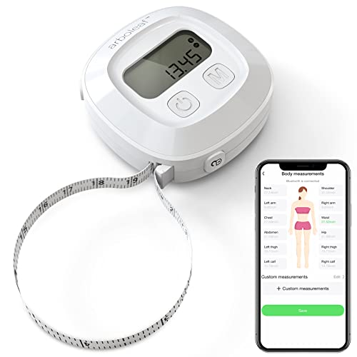 arboleaf Digital Body Tape Measure, 60in Body Measuring Tape, Bluetooth Measuring Tape for Body Measurements with App, Body Fat Measurement Device for Weight Loss, Locking, Retractable - Image 1