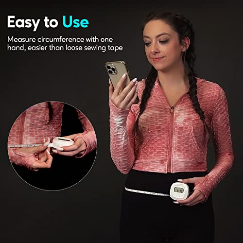 arboleaf Digital Body Tape Measure, 60in Body Measuring Tape, Bluetooth Measuring Tape for Body Measurements with App, Body Fat Measurement Device for Weight Loss, Locking, Retractable - Image 4