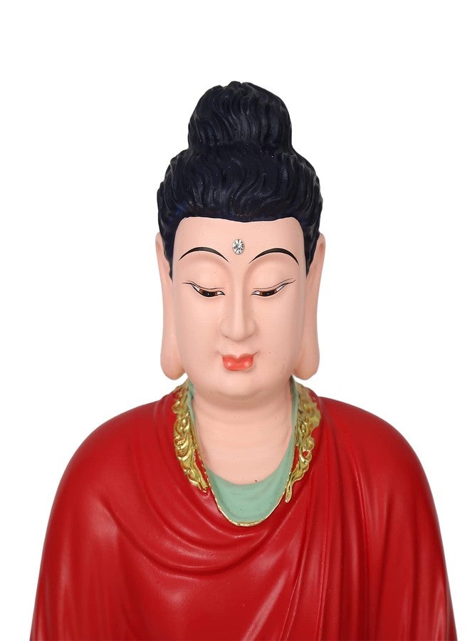 FENGSHUI-CAISHEN تمثال بوذا كبير من فنغ شوي-كايشن - بوذا جالس في وضعية التأمل، منحوتة شاكياموني يدوية الصنع لديكور المنزل والتأمل الزن، للاستخدام الداخلي والخارجي - Image 2
