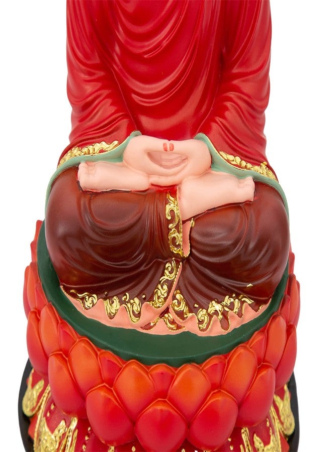 FENGSHUI-CAISHEN تمثال بوذا كبير من فنغ شوي-كايشن - بوذا جالس في وضعية التأمل، منحوتة شاكياموني يدوية الصنع لديكور المنزل والتأمل الزن، للاستخدام الداخلي والخارجي - Image 3