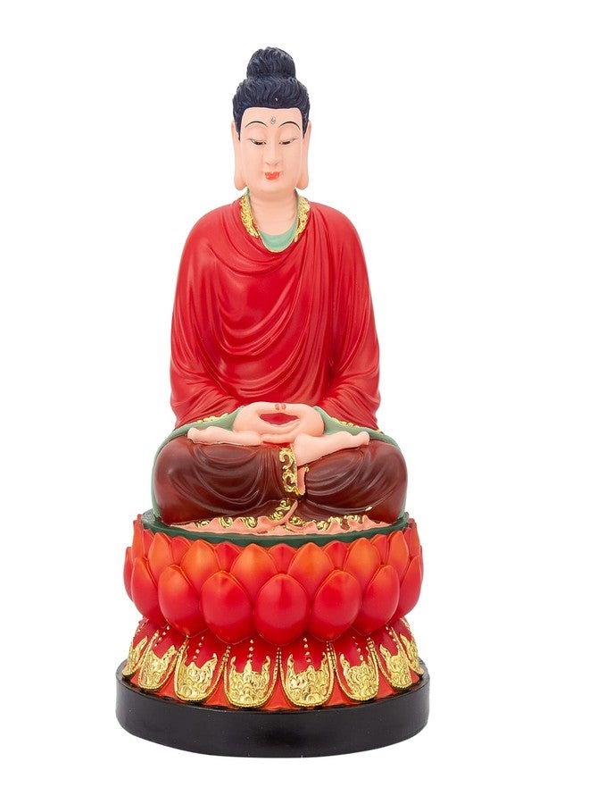 FENGSHUI-CAISHEN تمثال بوذا كبير من فنغ شوي-كايشن - بوذا جالس في وضعية التأمل، منحوتة شاكياموني يدوية الصنع لديكور المنزل والتأمل الزن، للاستخدام الداخلي والخارجي - Image 1