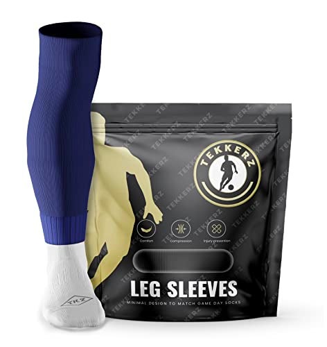 Tekkerz Leg Sleeves - Small, Medium, Extra Long (Navy Blue, Medium) - Image 2