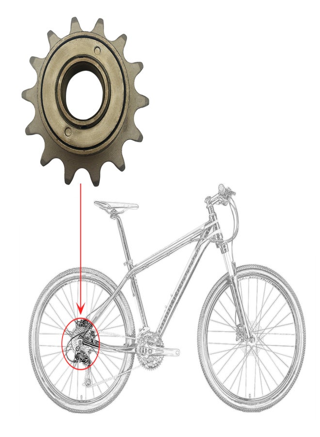 Bicycle Freewheel 14/16T 18MM 34MM Single Speed Freewheel Flywheel Sprocket Gear Bicycle Accessories - Image 3