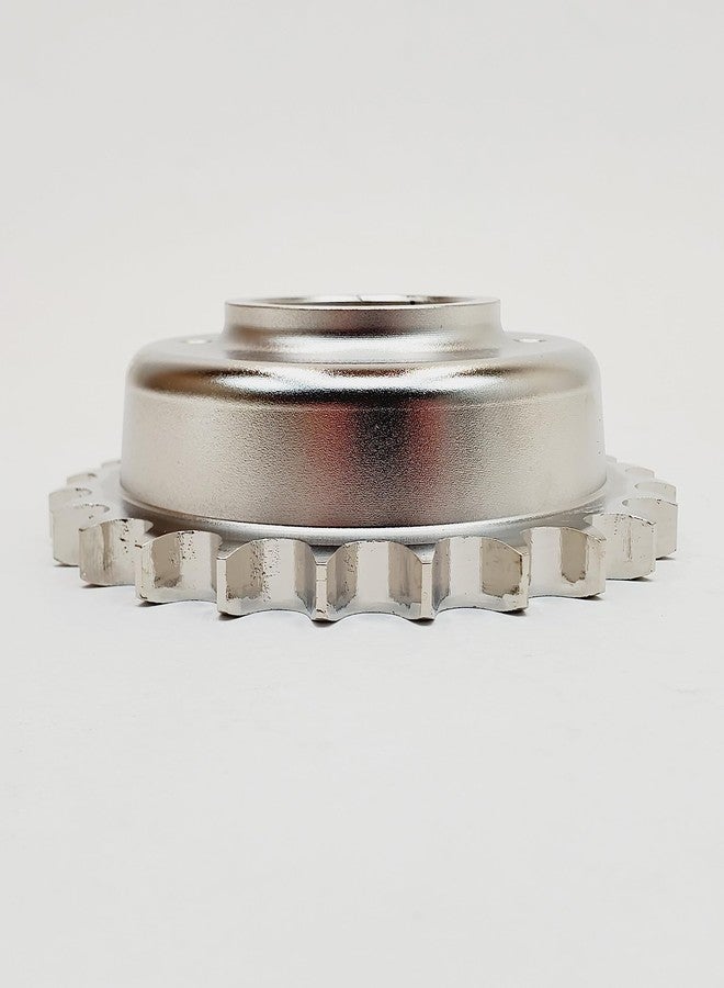 Billet Proof Designs 24 Tooth .81” Offset Transmission/Front Sprocket for Chain Drive Conversion - Fits 1985-2006 Harley Big Twin (EVO/Twin Cam) 5 Speed Models with Fine Spline Drive Gear - Use for use with 530 Chain - Image 4