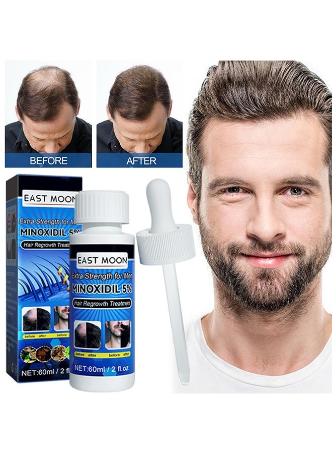 East Moon Extra Strength For Men Minoxidil 5%, Hair Regrowth Treatmen, For Promote Men's Hair And Beard Growth, Prevent Hair Loss, Care For Hair - Image 1