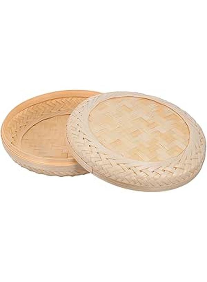 Woven Storage Box With Lid Home Organizer For Bedroom Office Decorative Storage - Image 1
