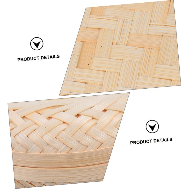 Woven Storage Box With Lid Home Organizer For Bedroom Office Decorative Storage - Image 5