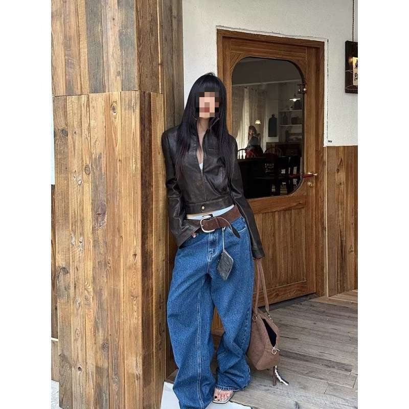 Unisex Classic Denim Jeans Loose Fit Daily Outdoor Wear - Image 4