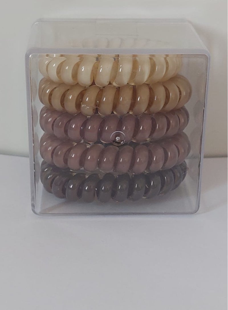 5 Pack of Water Proof Hair Bands - Image 1