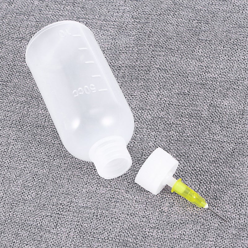 ULTNICE Plastic Applicator Precision Needle Tip Glue Dropper Dispenser Needle Squeeze Bottle Pack Of 6 White 50 ml - Image 4