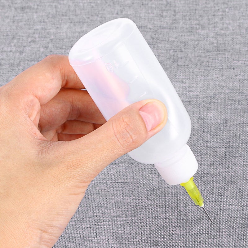 ULTNICE Plastic Applicator Precision Needle Tip Glue Dropper Dispenser Needle Squeeze Bottle Pack Of 6 White 50 ml - Image 5