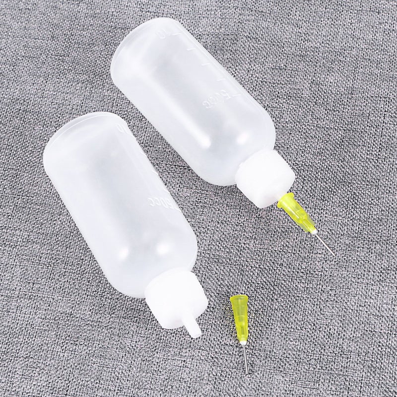 ULTNICE Plastic Applicator Precision Needle Tip Glue Dropper Dispenser Needle Squeeze Bottle Pack Of 6 White 50 ml - Image 3