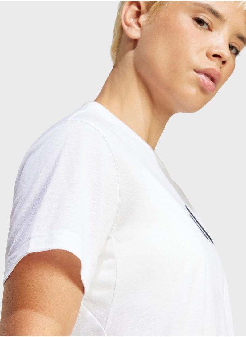 Adidas Essentail Big Performance Logo T-Shirt  - Image 3
