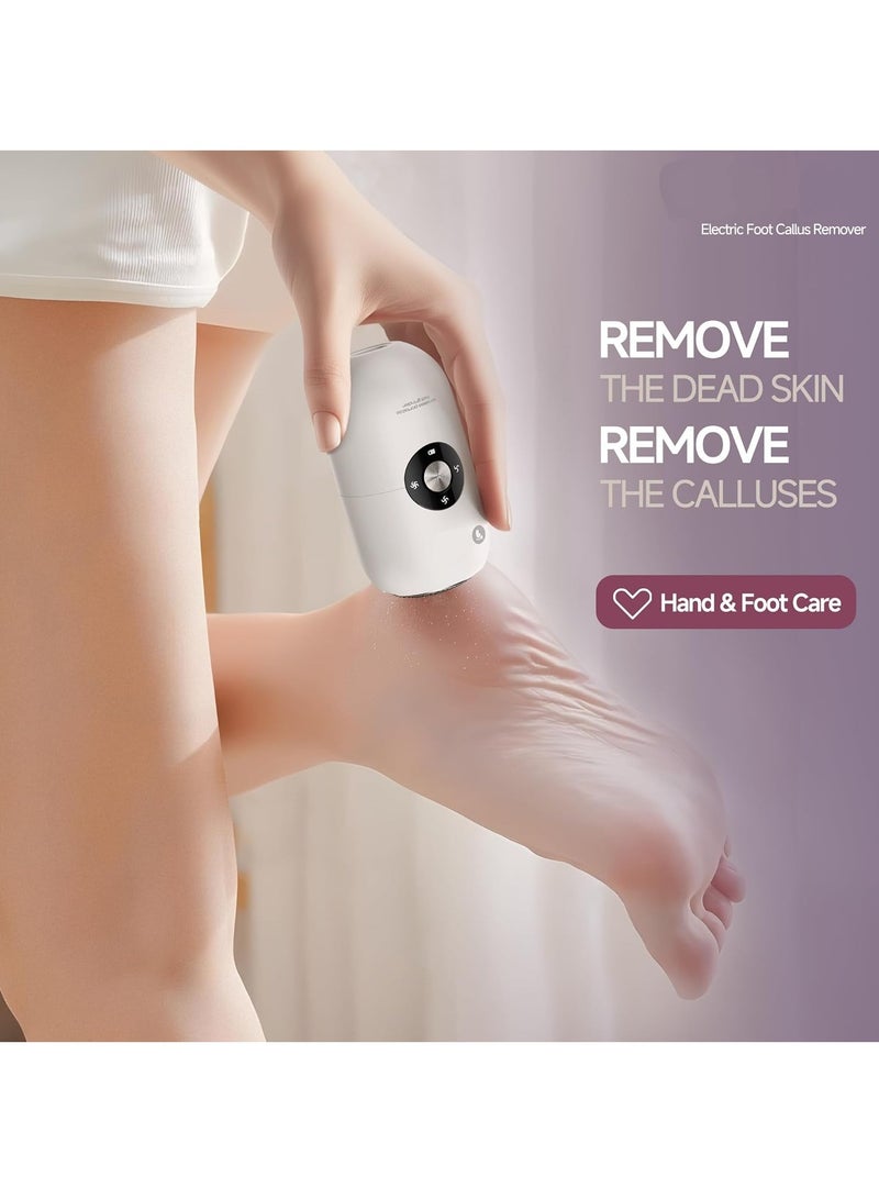 Generic Electric Foot Callus Remover for Women Men, Rechargeable Electric Foot File Pedicure Tool with Stainless Steel Heads, Portable Feet Grinder for Cracked Dry Heels Dead Skin Calluses  - Image 3