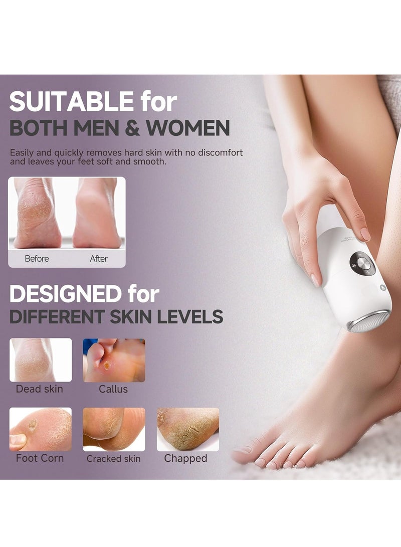 Generic Electric Foot Callus Remover for Women Men, Rechargeable Electric Foot File Pedicure Tool with Stainless Steel Heads, Portable Feet Grinder for Cracked Dry Heels Dead Skin Calluses  - Image 4