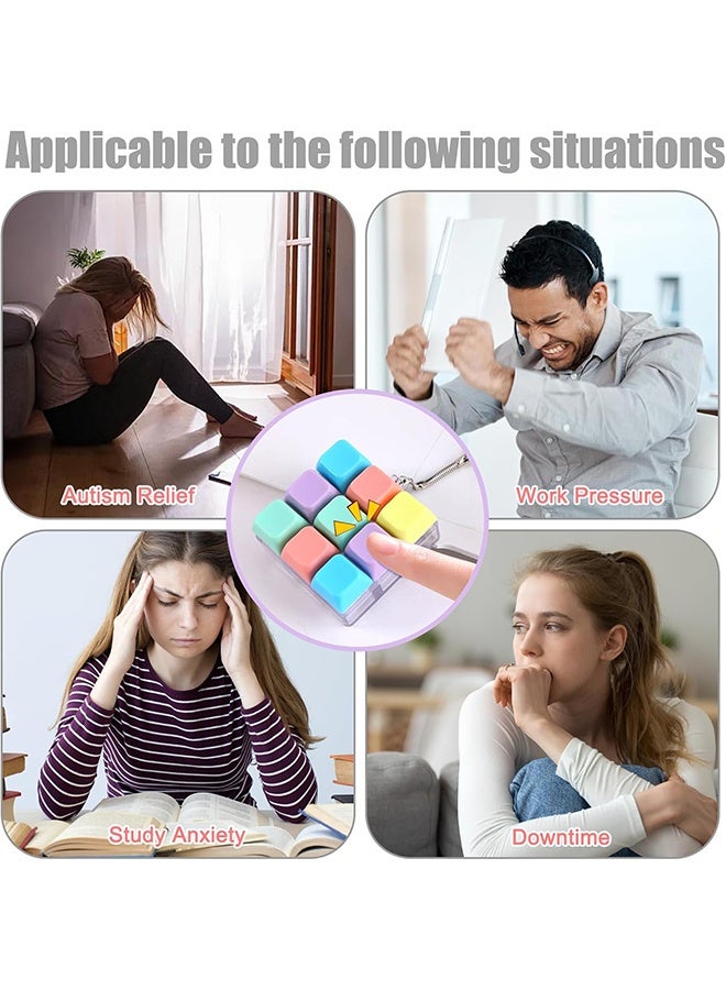 Ba Love 3 Pcs Keyboard Fidget Toys, with Keychain, Mechanical Keyboard, Suitable for Adults to Relieve Stress and Pass The Time (3 Styles) - Image 5