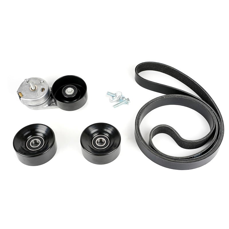 Baxzl Idler Pulley and Belt Tensioner Kit Serpentine Belt Kit for Ford F250 F350 F450 F550 Super Duty 2008 2009 2010 6.4L V8 DIESEL Replaces 90K-39051 90K39051 K080865HD 8PK2200 39051 36354 36492 - Image 1
