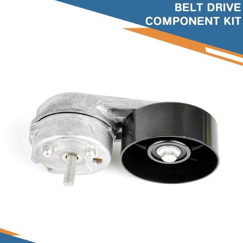 Baxzl Idler Pulley and Belt Tensioner Kit Serpentine Belt Kit for Ford F250 F350 F450 F550 Super Duty 2008 2009 2010 6.4L V8 DIESEL Replaces 90K-39051 90K39051 K080865HD 8PK2200 39051 36354 36492 - Image 4