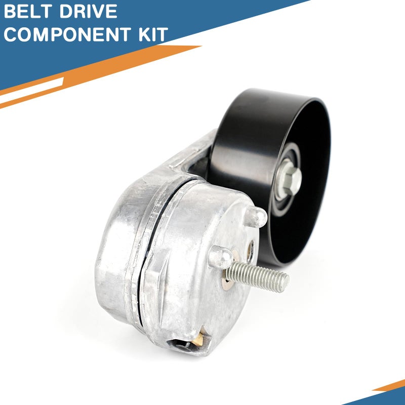 Baxzl Idler Pulley and Belt Tensioner Kit Serpentine Belt Kit for Ford F250 F350 F450 F550 Super Duty 2008 2009 2010 6.4L V8 DIESEL Replaces 90K-39051 90K39051 K080865HD 8PK2200 39051 36354 36492 - Image 3