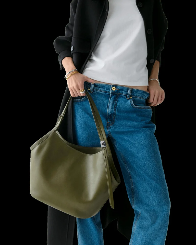 Kate Spade Deco Fine Grain Leather Tulip Tote