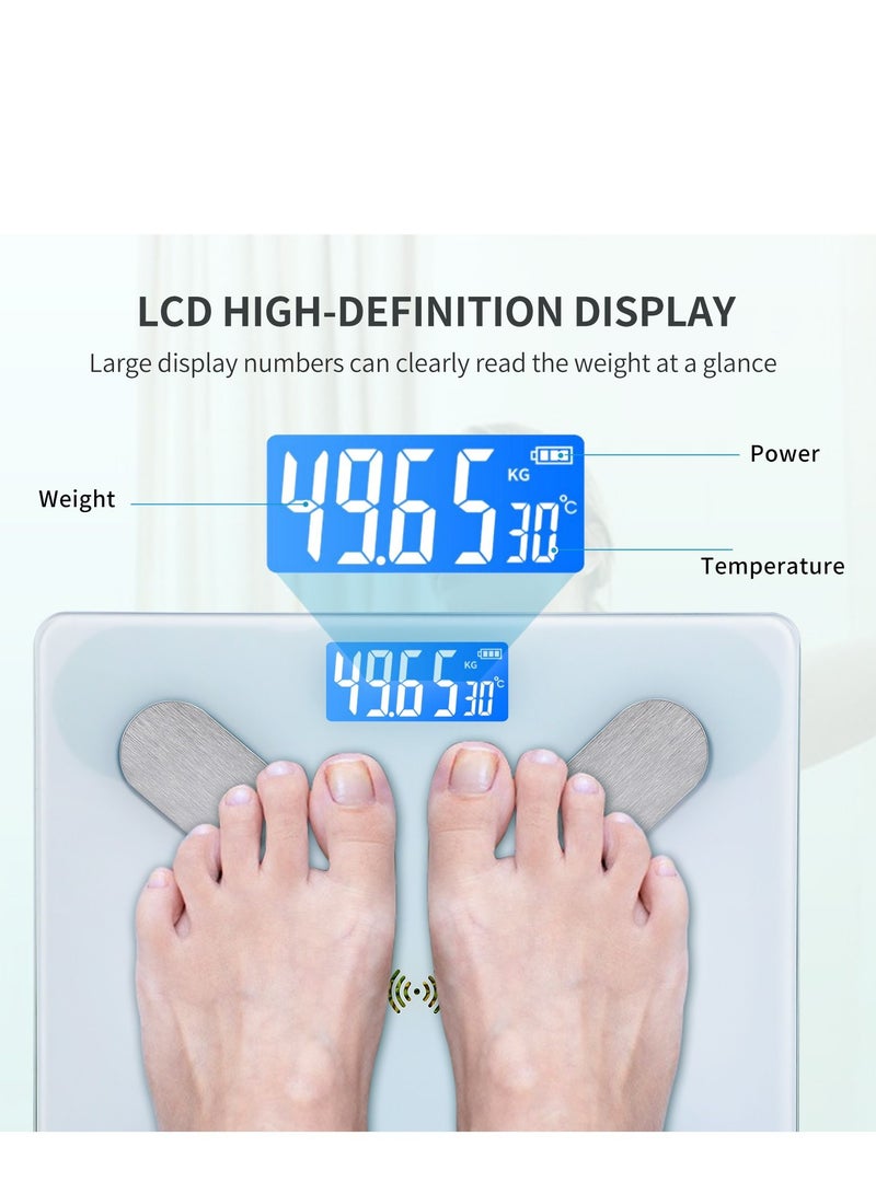 UREVO Multifunction Smart Body Scale body BMI Weight Scale Rechargeable - Image 4