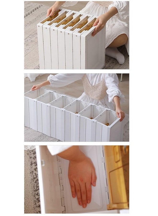 Kuber Industries Kuber Industries 3 Layer Shoe Box for Storage|Multi-Purpose Plastic Shoe Rack|Installation Free Shoe Organizer|White|  - Image 4