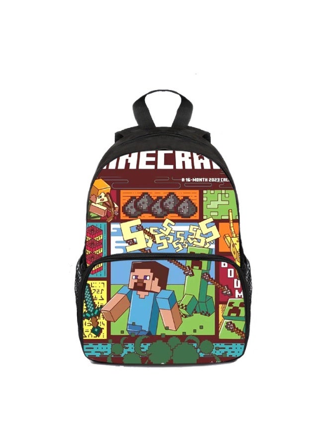 Minecraft backpack schoolbags for teenagers and primary school students men and women leisure sports backpacks - Image 1
