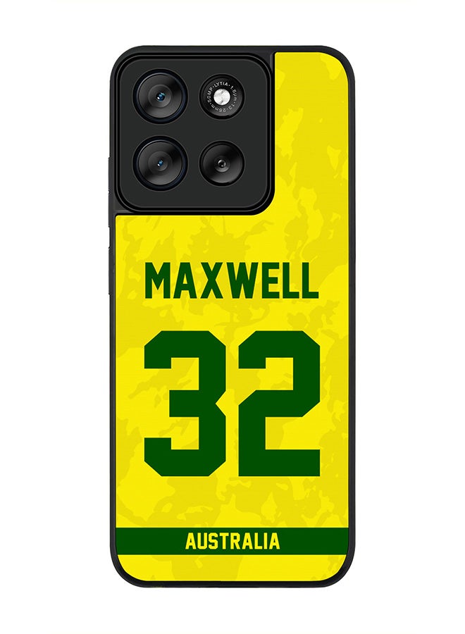 Stylizedd For Motorola Moto G56 Case,Slim fit Camera Protection, Shockproof Thin Phone cover  - Australia Glenn Maxwell, Jersey No 32 - Image 1
