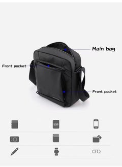 Skycare Skycare Crossbody Bag Men Shoulder Bag for Men Business Man Purse Messenger Bag with Adjustable Strap (Black)  - Image 3