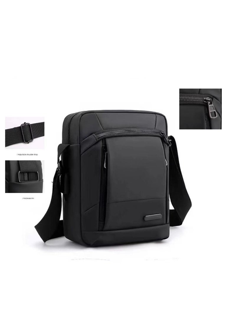 Skycare Skycare Crossbody Bag Men Shoulder Bag for Men Business Man Purse Messenger Bag with Adjustable Strap (Black)  - Image 2
