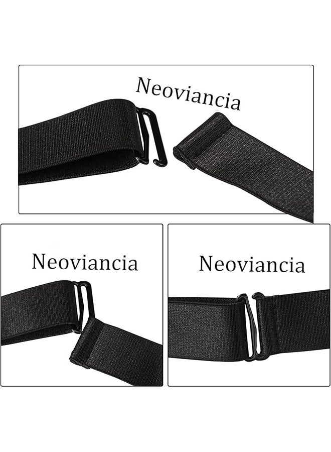 حامل قميص رجالي مكون من قطعتين لتثبيت القميص، وربطة العنق، وحامل لتثبيت القميص للرجال، مع حلقات مرنة عالية للساق - Image 4