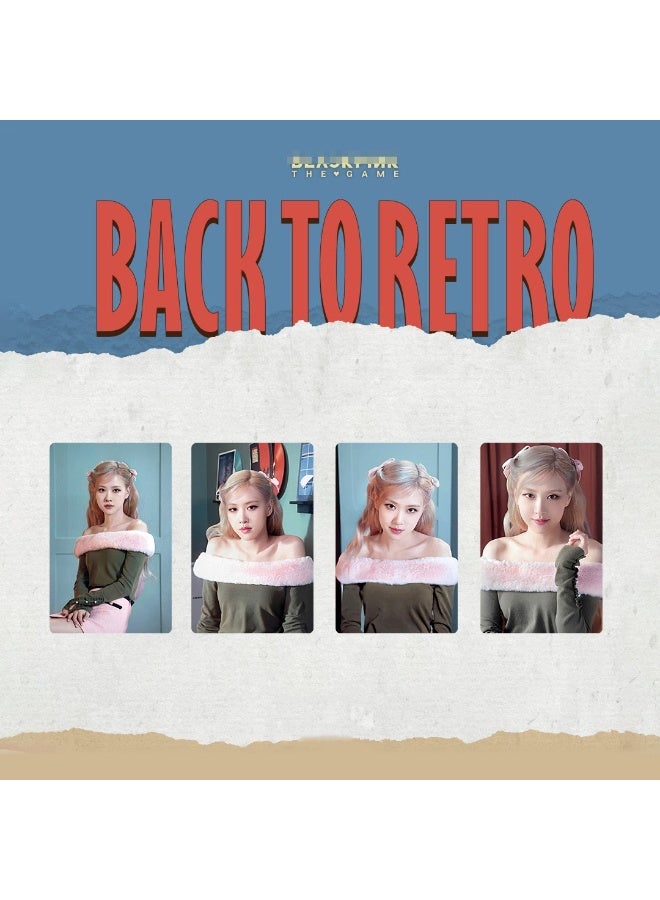 NIBEMINENT 4 Pcs Kpop BLACKPINK BPTG Lomo Cards Card For Fans Collection Gifts - Image 1