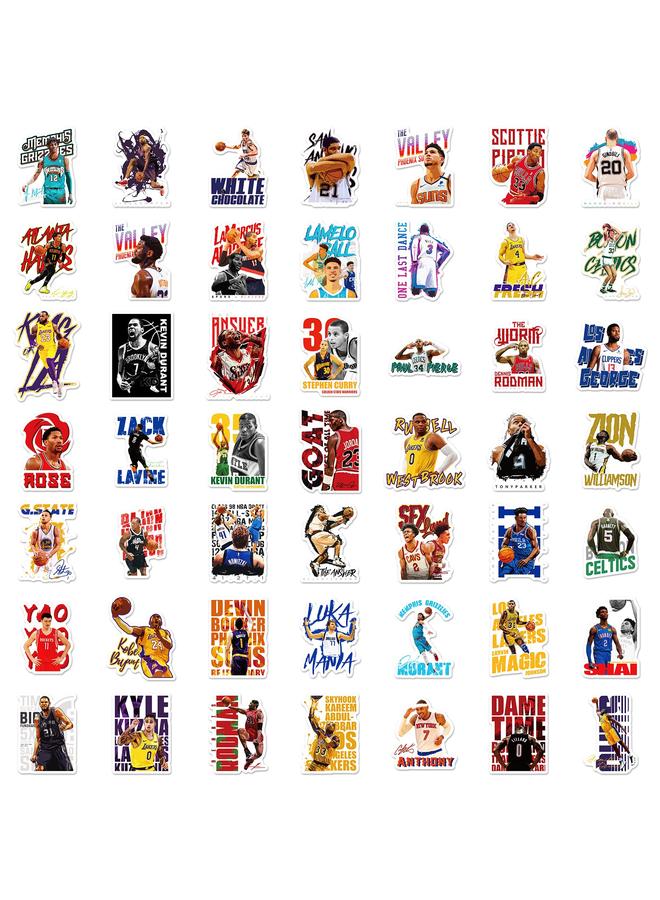 Bluejw 100 NBA Series Stickers Kobe James Curry Hand Account Stickers Star Collection Sports Graffiti Stickers - Image 5