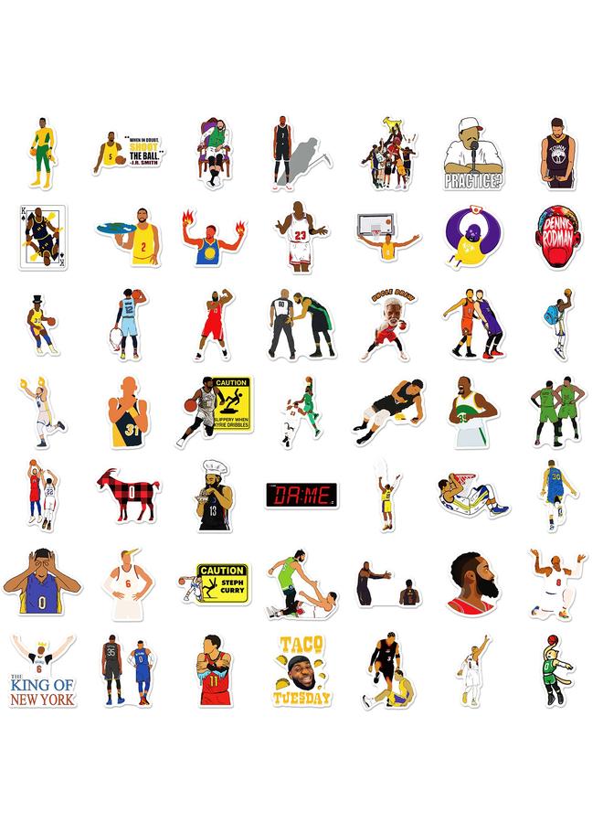 Bluejw 100 NBA Series Stickers Kobe James Curry Hand Account Stickers Star Collection Sports Graffiti Stickers - Image 4
