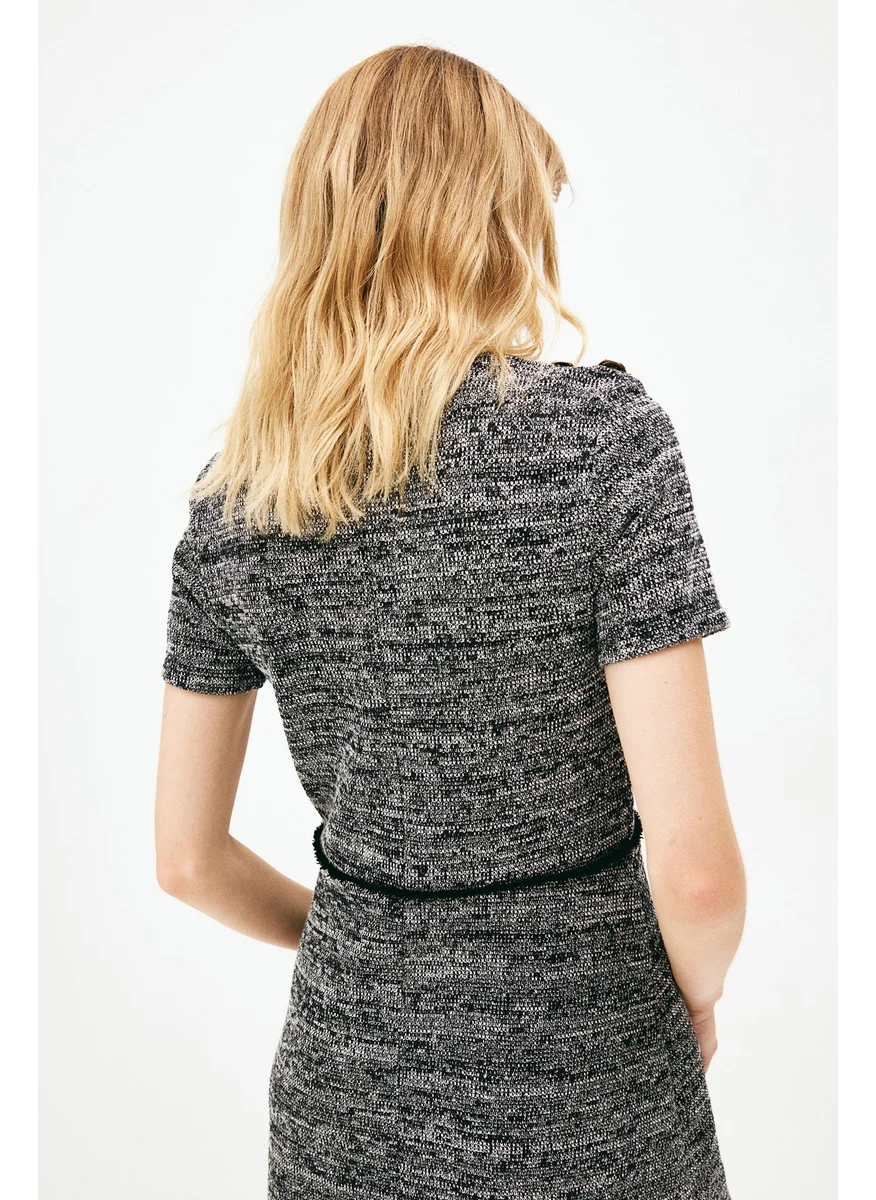 اتش اند ام Button-Detail Dress