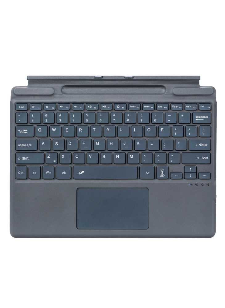2089D for Microsoft Surface Pro 11/10/9/8/X Magnetic Adsorption Colorful Light Bluetooth-compatible Wireless Keyboard with Touchpad - Image 1