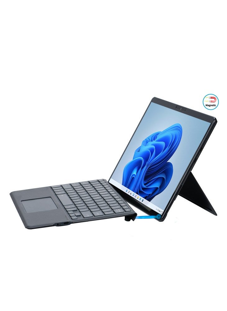 2089D for Microsoft Surface Pro 11/10/9/8/X Magnetic Adsorption Colorful Light Bluetooth-compatible Wireless Keyboard with Touchpad - Image 2