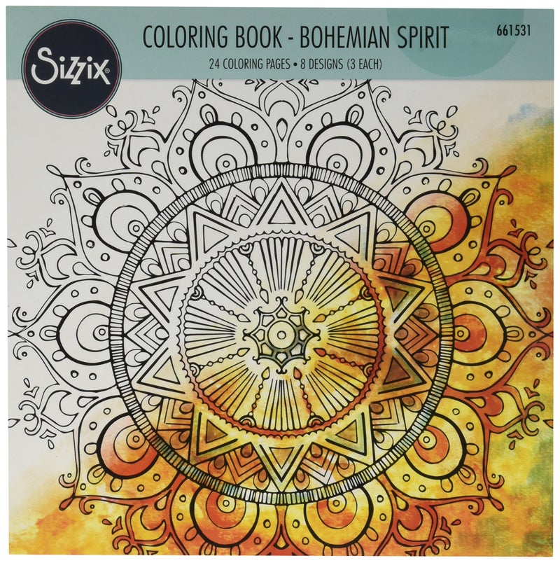 Sizzix Ellison Bohemian Spirit Coloring Book by Lindsey Serata - Image 5