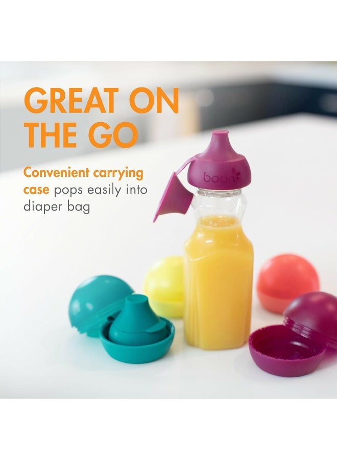 Boon Snug Sip Universal Water and Juice Silicone Bottle Toppers - Image 4