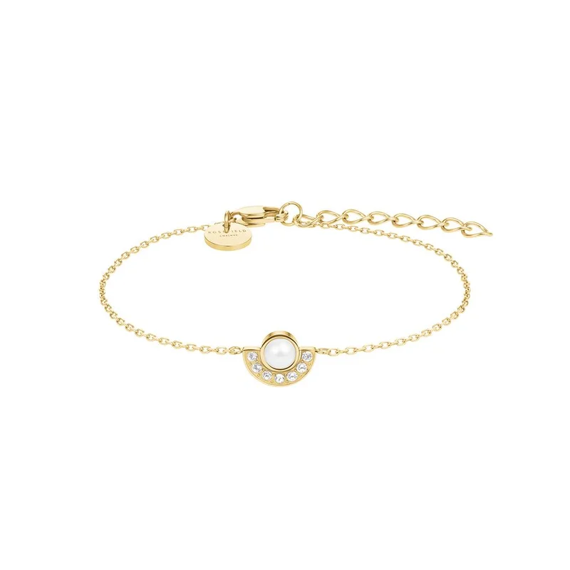 RoseField Rosefield Modern Pearl Circle Bracelet Gold - JBPCG-J1295