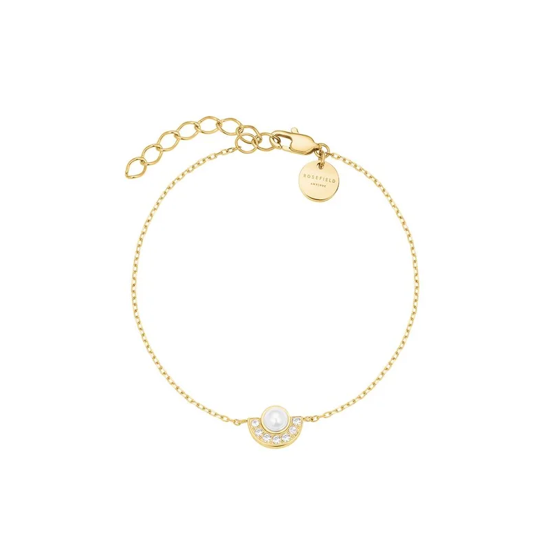 Rosefield  Rosefield Modern Pearl Circle Bracelet Gold - JBPCG-J1295 for Women | Best Price UAE